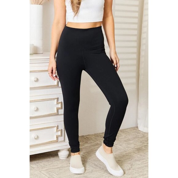 Basic Bae Pants - Basic Bae Ultra Soft High Waist Sports Leggings